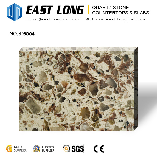 Artificial Granite Color Quartz Stone Slabs for Countertops with Building Material/Solid Surface