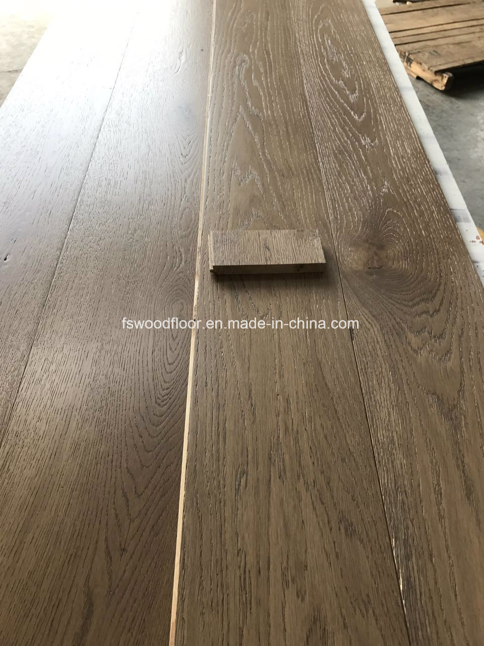 Wire Brushed Clay Oak Engineered Wood Flooring