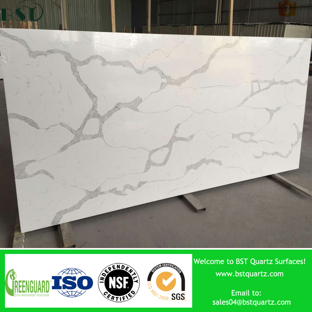 Calacatta White Quartz Stone Slabs