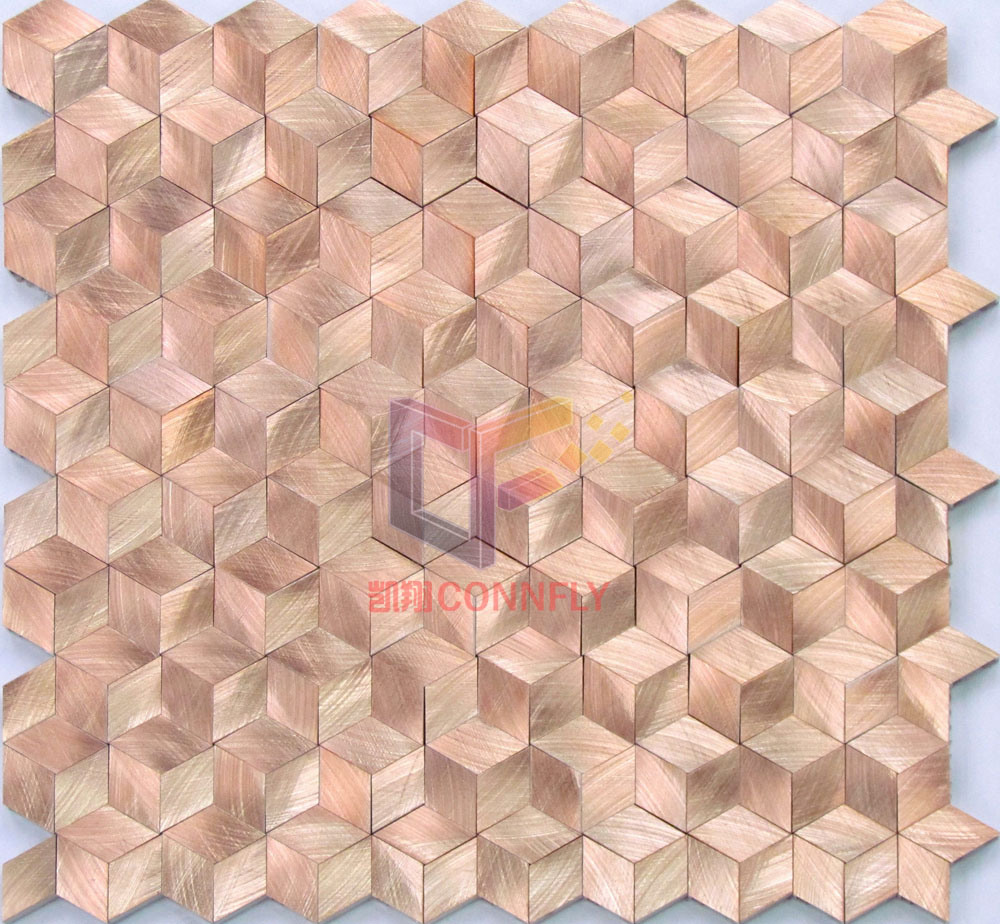 Featured Rhombic Aluminium Metal Mosaic (CFA44)