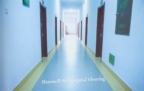 Indoor Medical / Hospital with PVC / Vinyl Material Flooring