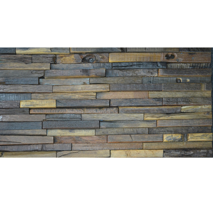 Hotel Use Wood Grain Mosaic Marble Grey Wooden Mosaic