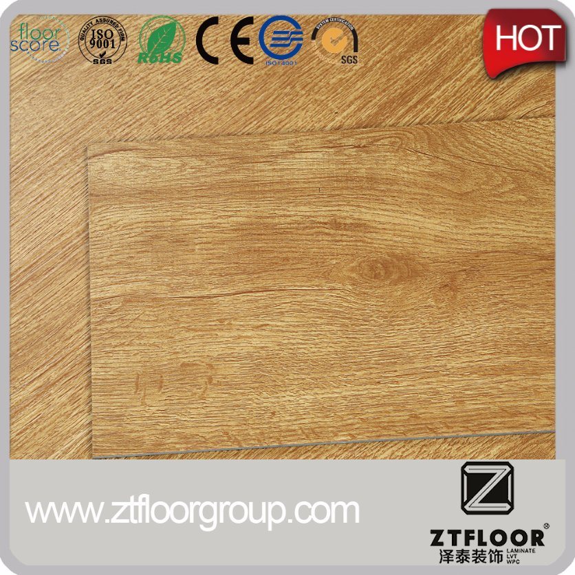 Recycled and Thin Textured Wood Plastic Flooring
