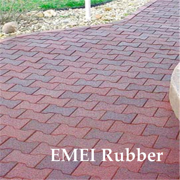 En1177 Certificated Garden Rubber Flooring Tiles in China