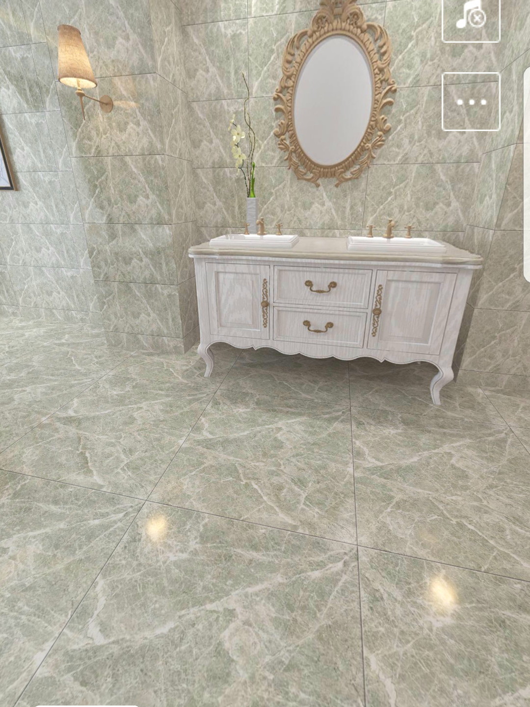 Building Material Marble Glazed Porcelain Floor Tile with Full Body (800*800mm)