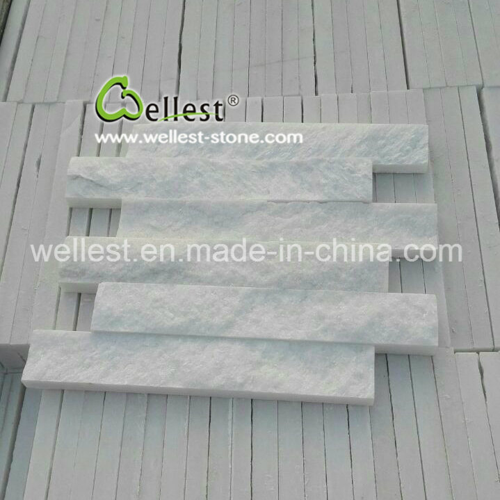 Amazing White Split Quartzite Culture Ledge Stone for Wall Covering