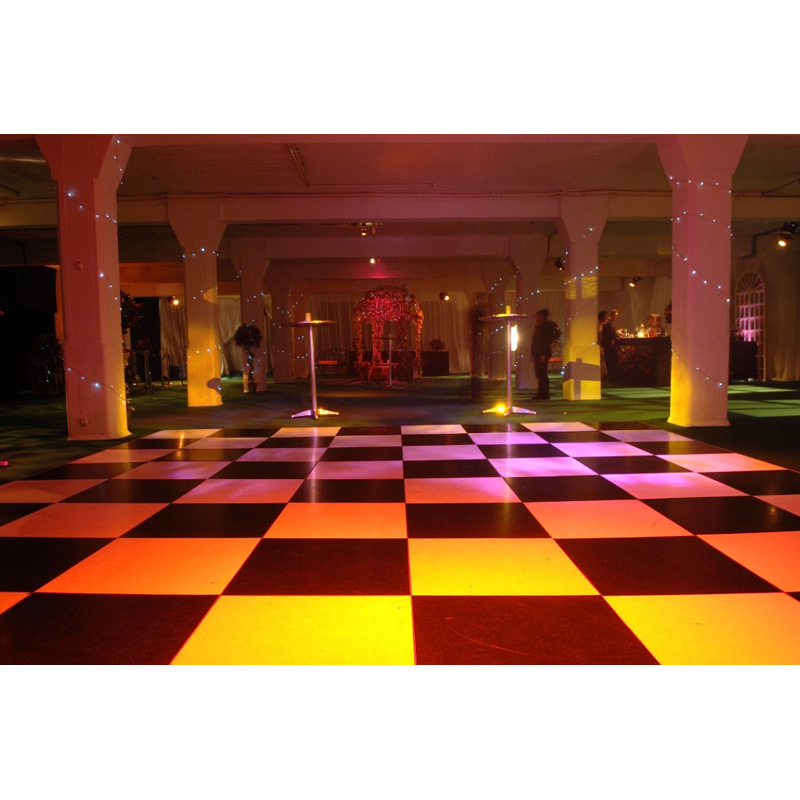 Portable Dance Floor Removable Outdoor Black and White Wedding Dance Floor