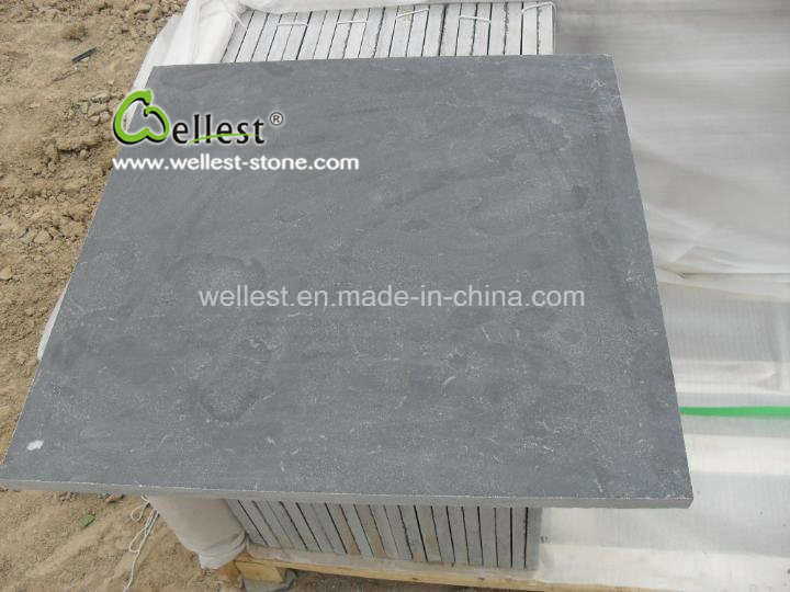 Honed Finish Blue Limestone Paving Stone