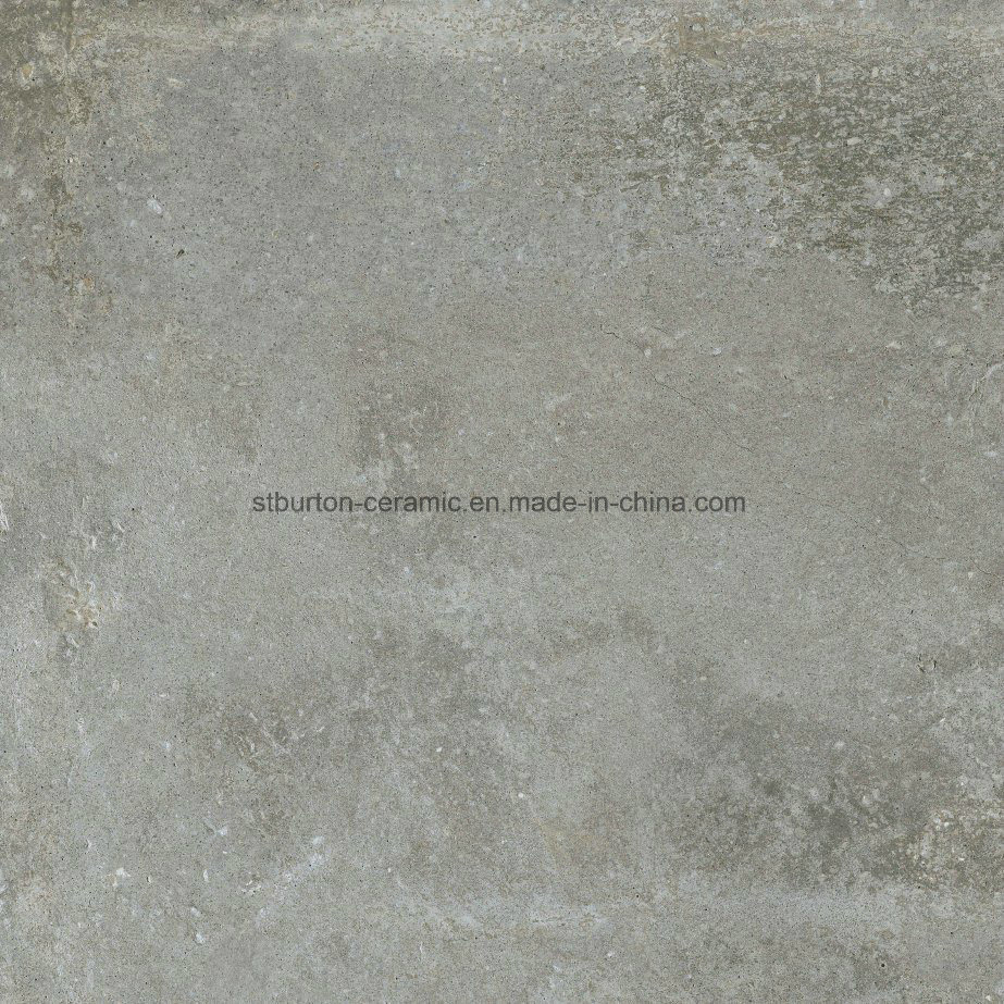 Building Material Matt Rustic Porcelain Floor Tile Dark Grey Color Ceramic Flooring Tile 600X600mm St66568-1