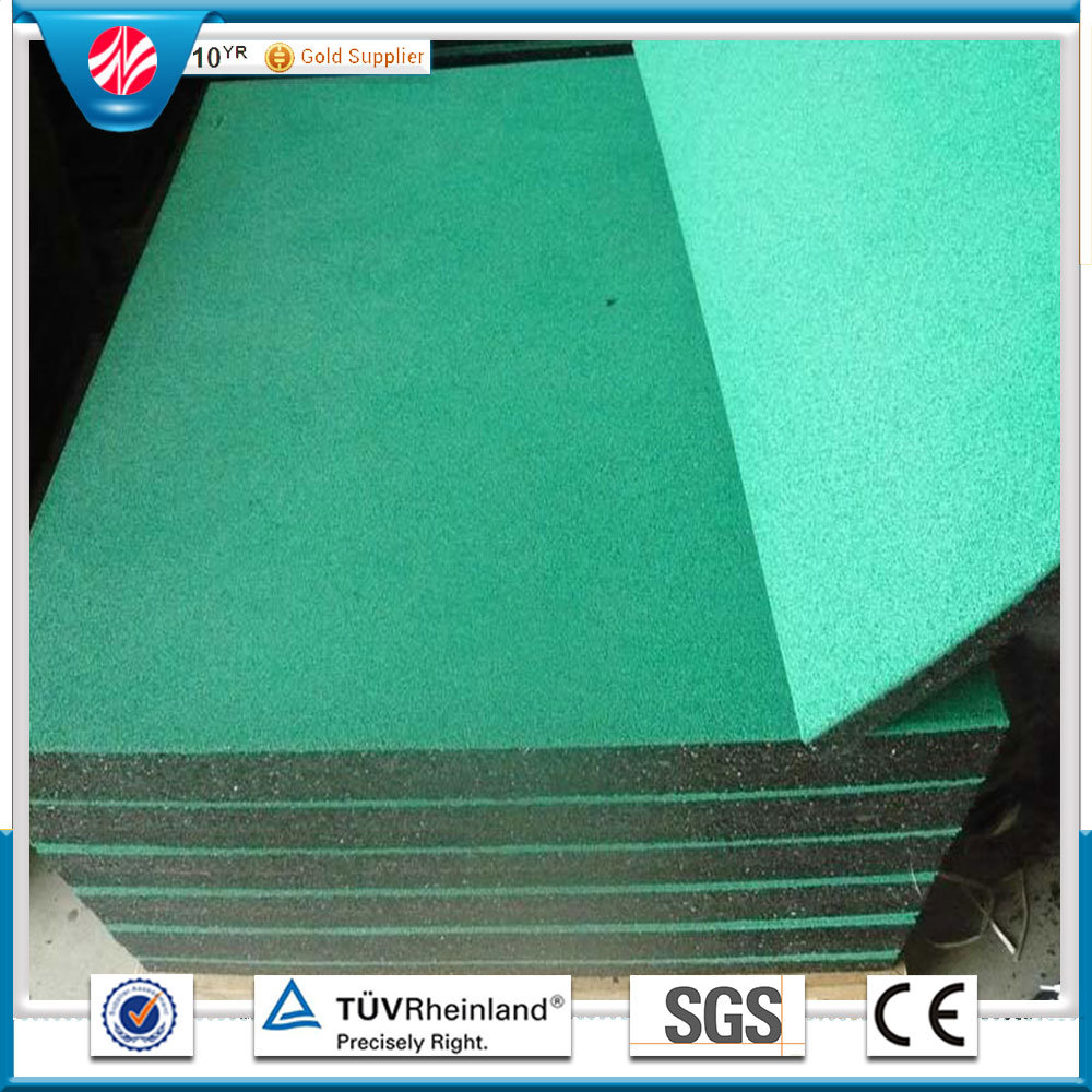 Interlocking Colorful Rubber Tile Paver Wearing-Resistant Rubber Tile