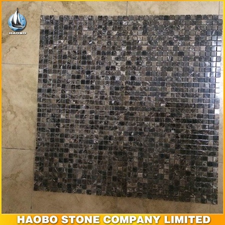 Natural Dark Emperador Mosaic Tile