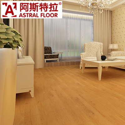 12mm Popular Teak Color HDF Material Laminate Flooring