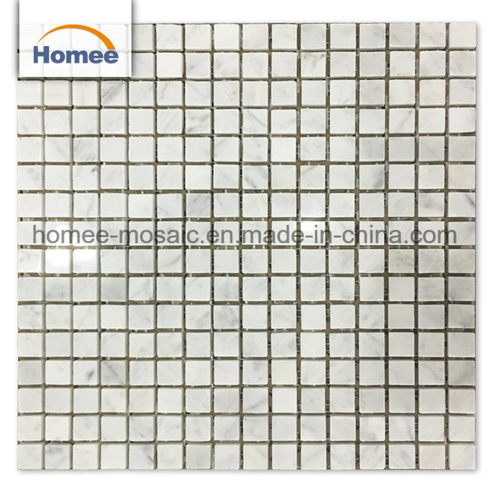 High Quality Bianco Carrara White Color Marble Mosaic Tile