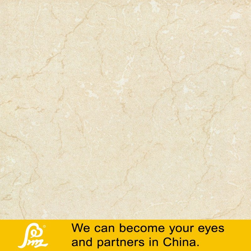 Beige Polished Stone Tile Soluble Salt 400X400mm