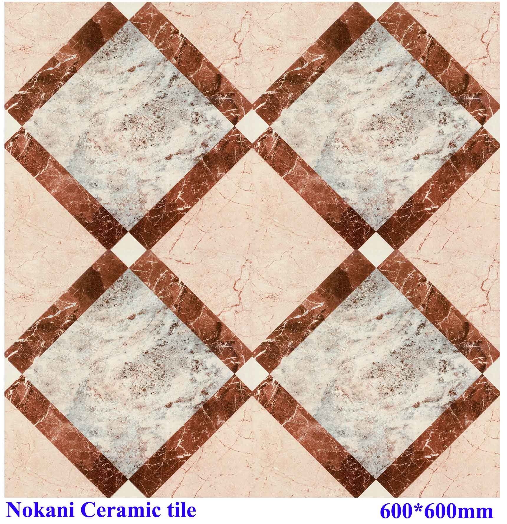 Like Stone Rustic Floor Porcelain Tile Spelling a Flower Use in Villa