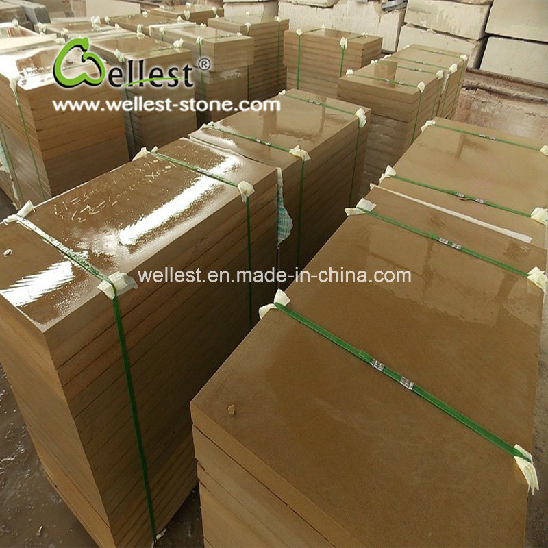 Factory Wholesale Gloden Yellow Sandstone Tile