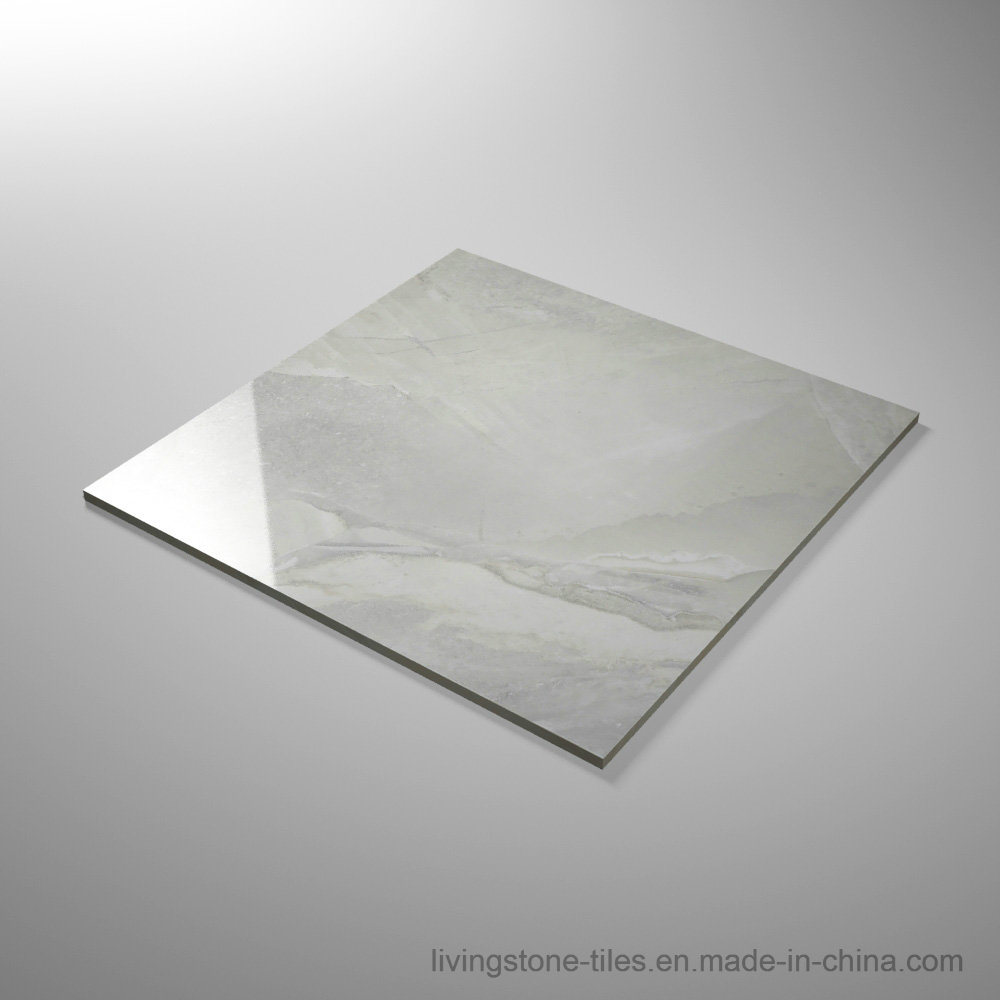 Gray Color Glossy Surface Stone Tile Porcelain Glazed Tile for Big Project