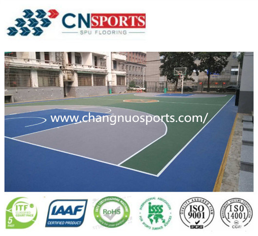 Polyurethane Coating Flooring for Sports Ground