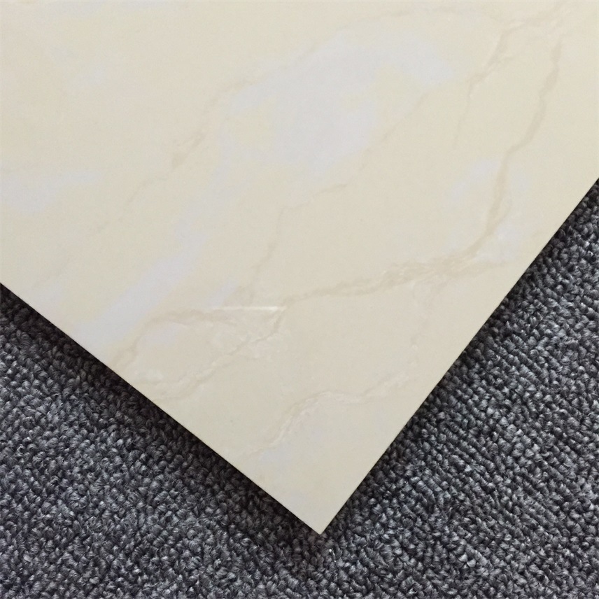 Half Body Polished Porcelain Floor Tile Yellow Color Pop Iterm