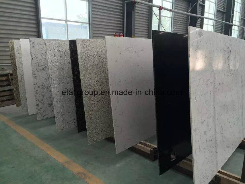 Colourful Engineered Quartz Stone Slab