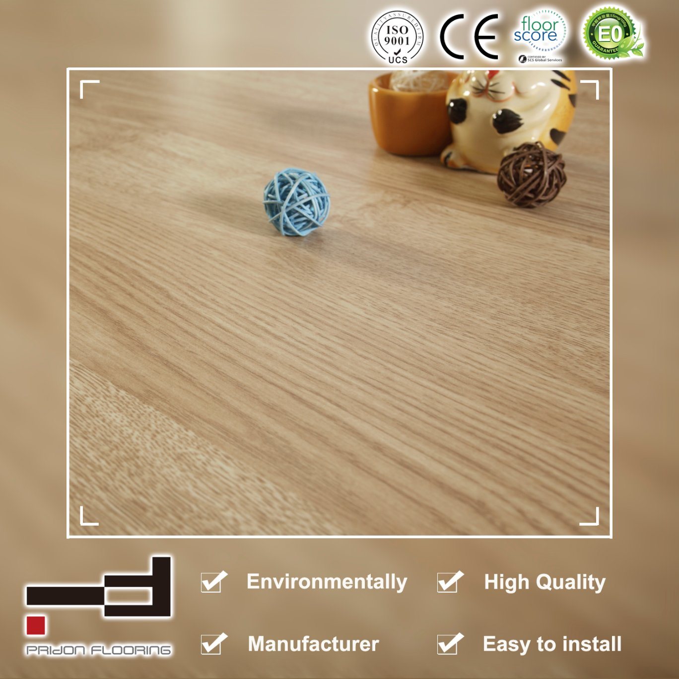 German Technology CE Waterproof Eir Sparking Laminate Flooring