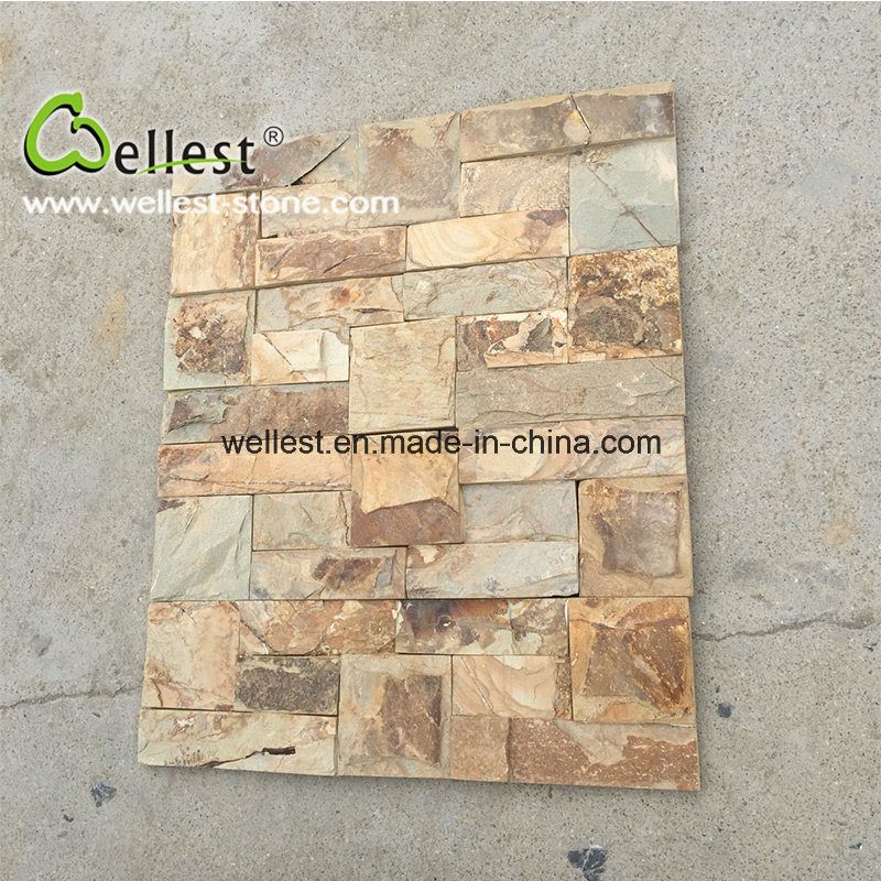 High Quality Beige Slate Culture Stone Wall Cladding