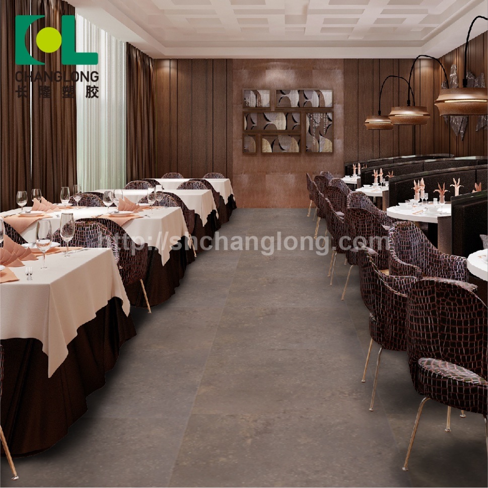 Luxury Textured Waterproof PVC Vinyl Plank Flooring, ISO9001 Changlong Cls-28