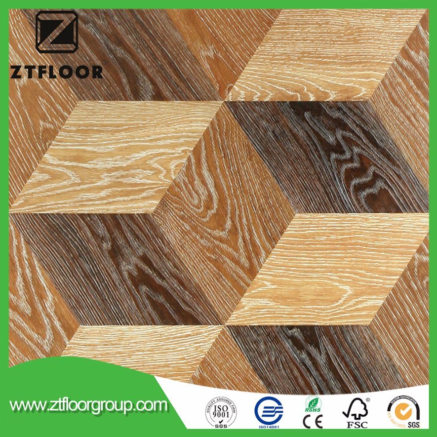 3D Laminate Flooring Tiles with AC3 Waterproof V Groove