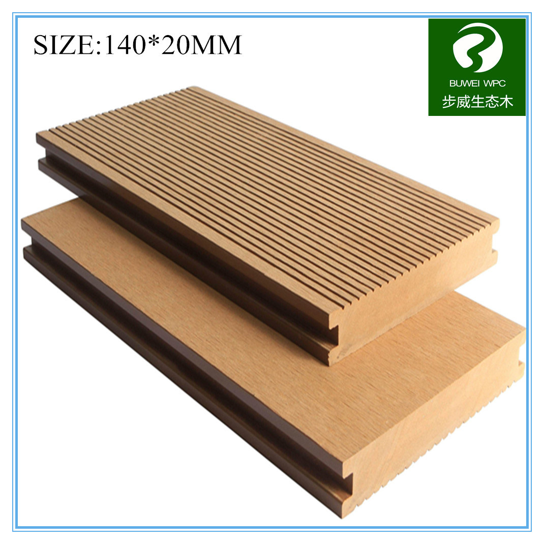 China Factory Wood and Plastic Composite WPC Decking for Outdoor