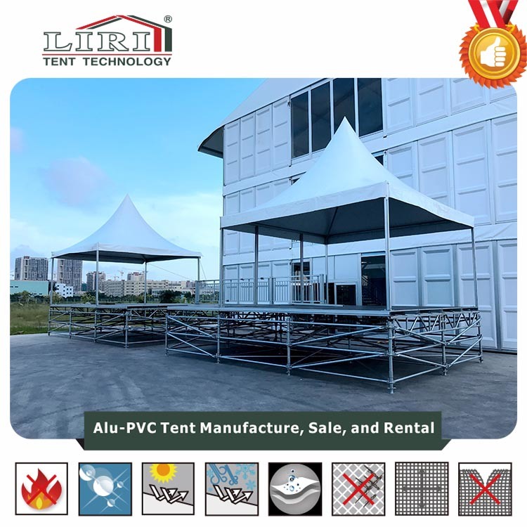 Adjustable Floor Platform for Pagoda Tent Gazebo Structure