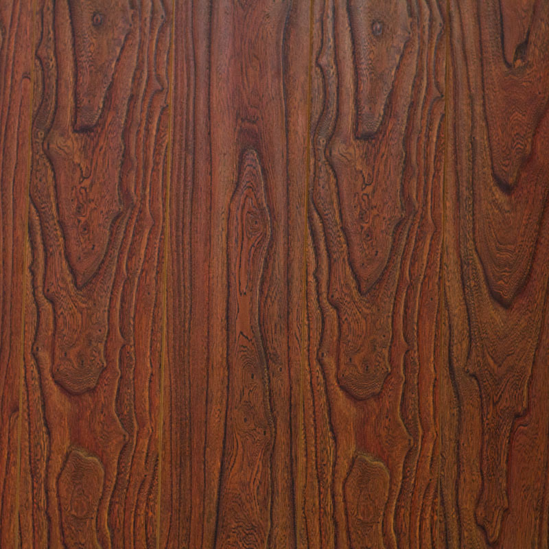 V Goove at Four Side Paint Synchronized Vein Laminate Flooring 7710