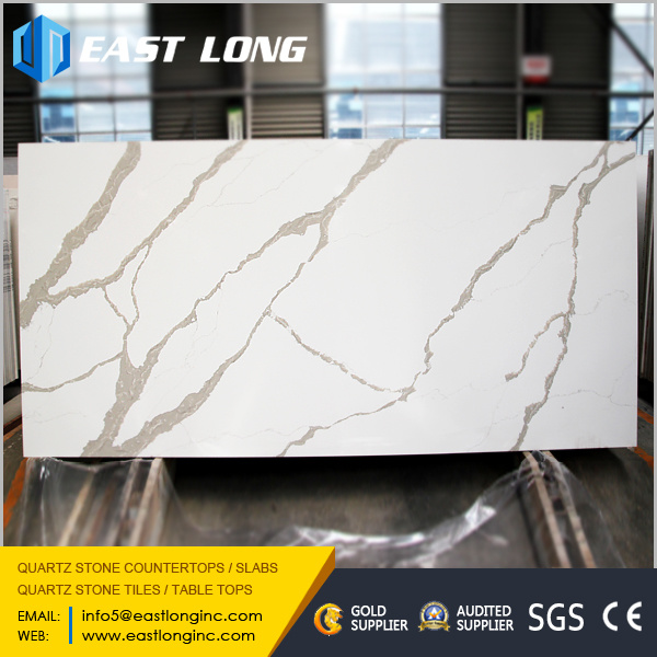 Calacatta Nuvo White Artificial Quartz Stone Slabs