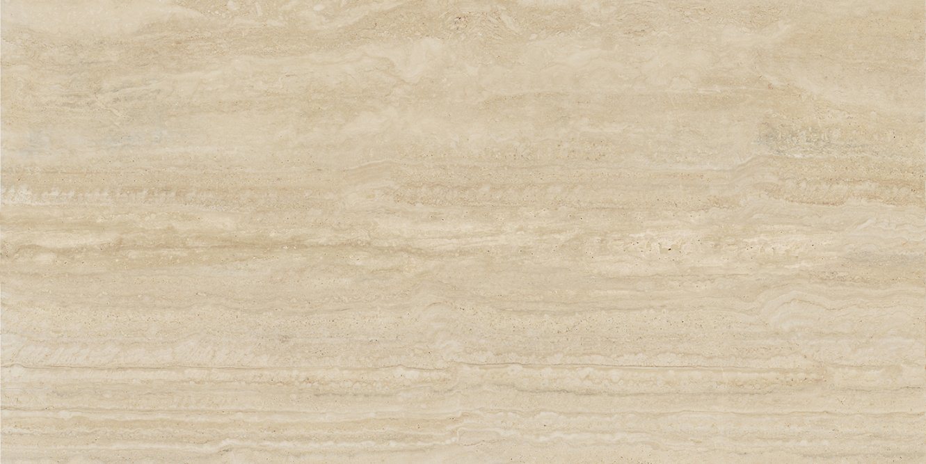 Big Size 600X1200 Full Polished Glazed Porcelain Tile Full Body Travertino