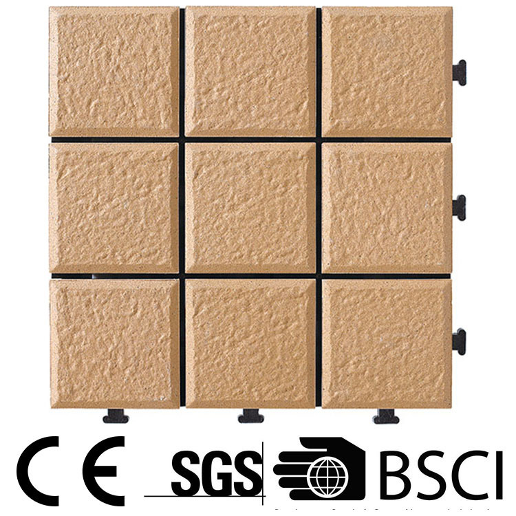 30*30 Garden Floor Decoration Ceramic Decking Tile with PE Base