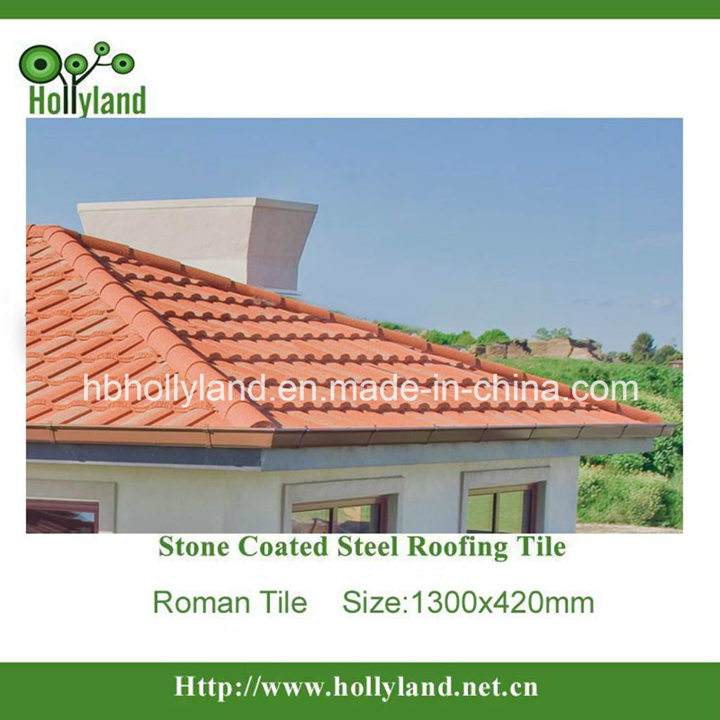 Stone Chips Coated Metal Roof Tile (Roman type)