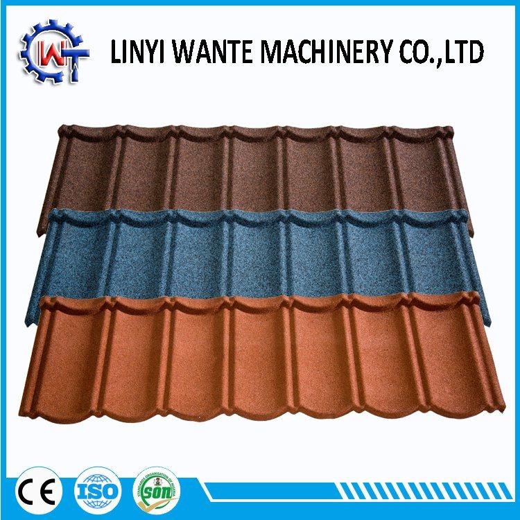 Anti-Rust Metal Shingles Stone Coated Metal Roof Tile Bond Type