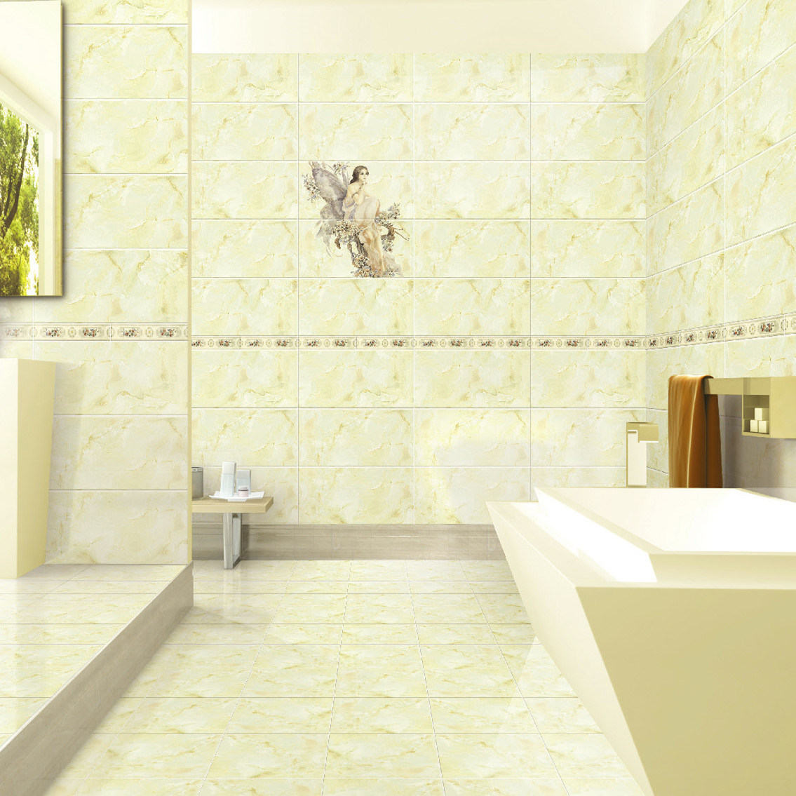 Inkjet Glazed Ceramic 300X600mm Wall Tile for Bathroom or Kitchen
