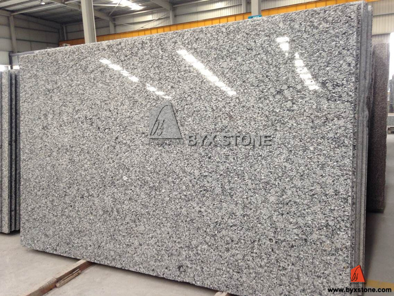 Spray White / Sea Wave Granite Slab for Kitchen Countertop & Tile