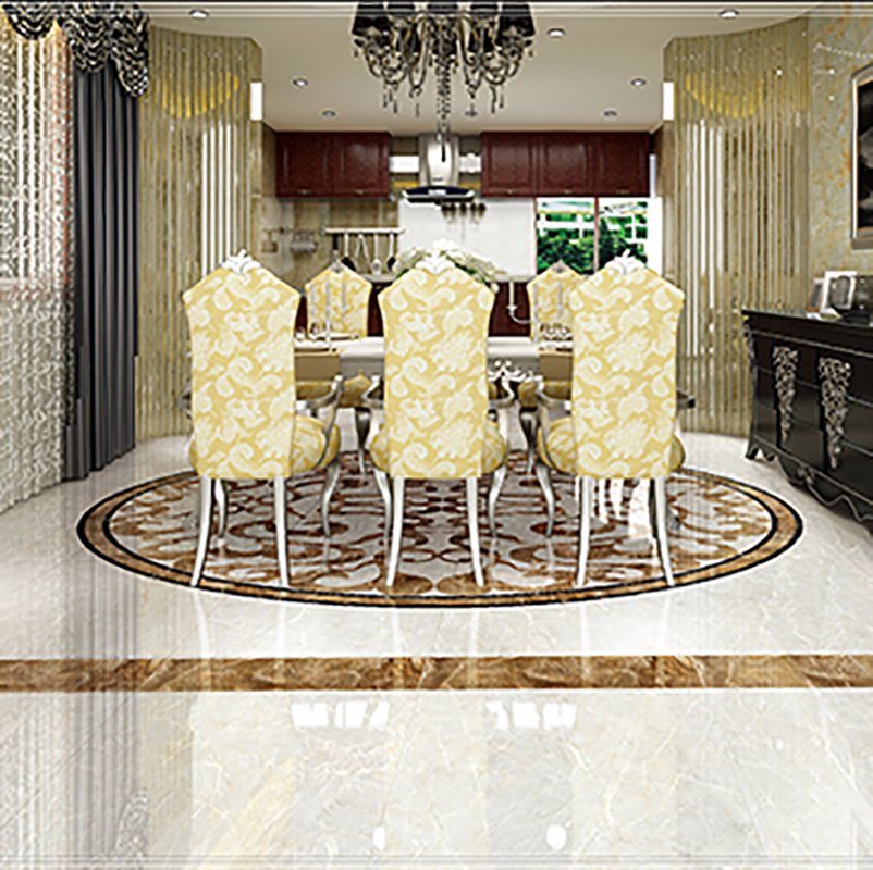 Inkjet Ceramic Full Glazed Polished Marble Tile for Floor