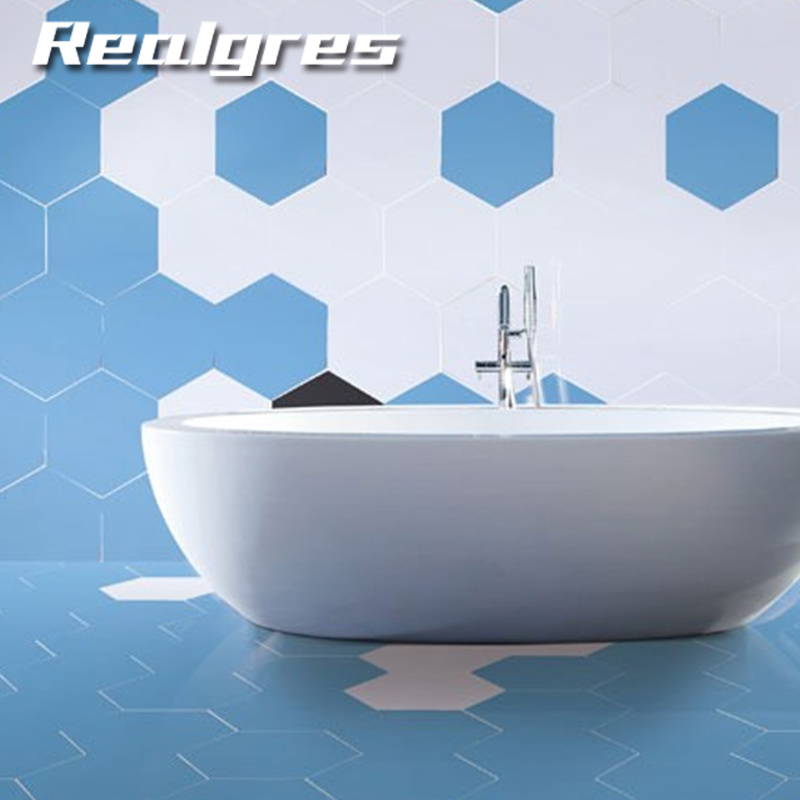 Hight Water Absorption Porcelain Hexagonal Wall Floor Tiles