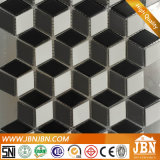 Black, White, Grey, Rhombus Shapes Ceramic Mosaic (C655127)
