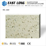 Beige Sparkling Quartz Stone Slabs Wholesale for Kitchen Countertops