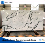 Wholesale Quartz Slab for Solid Surface/ Home Decoration with SGS Report (Calacatta)