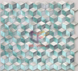 Rhomb Shape Solid Green Color Aluminium Alloy Mosaic Tile (CFA45)