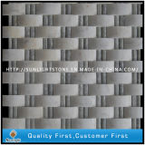 Natural Stone Grey and White Marble Mosaic Tiles for Flooring
