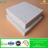 Crystal White Solid Quartz Stone with Chips for Kitchen Countertop