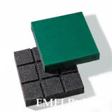 Square Flat Bottom Rubber Tile