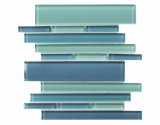 Modern Style Design Irregular Glazed Glass Mosaic Tile for Backsplash