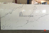 Calacatta Gold Quartz Stone Slab for Kitchen Countertop