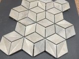 Special Gray 3D Diamond Marble Mosaic Polished Tile